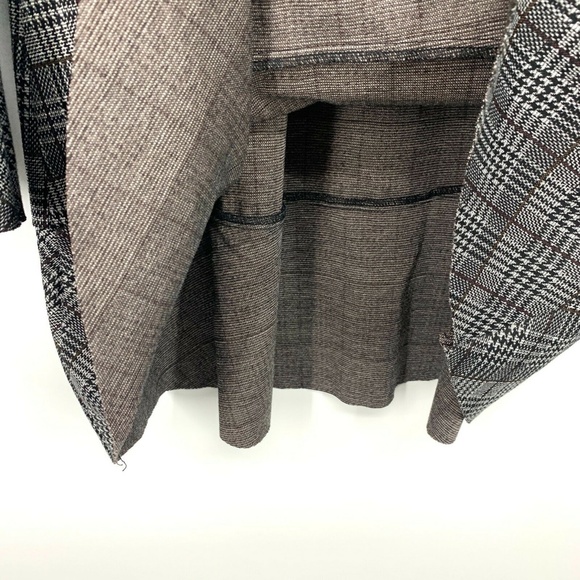 Michael Stars Dress Black Glen Plaid Bell Sleeve - Picture 10 of 10